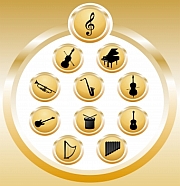 music-instruments-gold