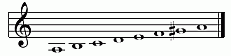 scale-a harmonic-half